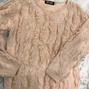 Fringe light pink sweater by Do and Be